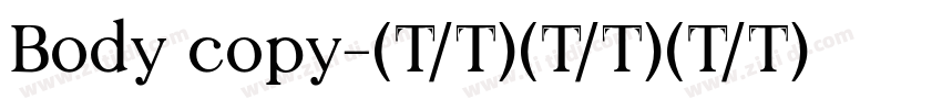 Body copy字体转换